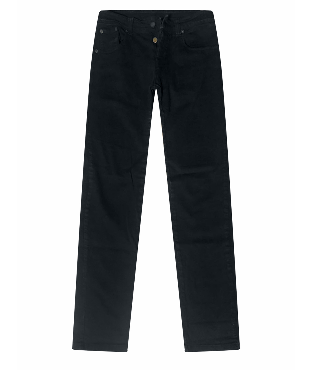 ICEBERG Черные хлопковые прямые джинсы, фото 1