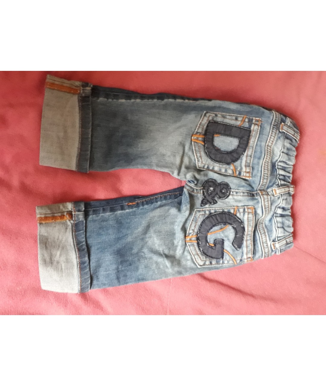 DOLCE & GABBANA KIDS Голубые хлопковые джинсы, фото 2