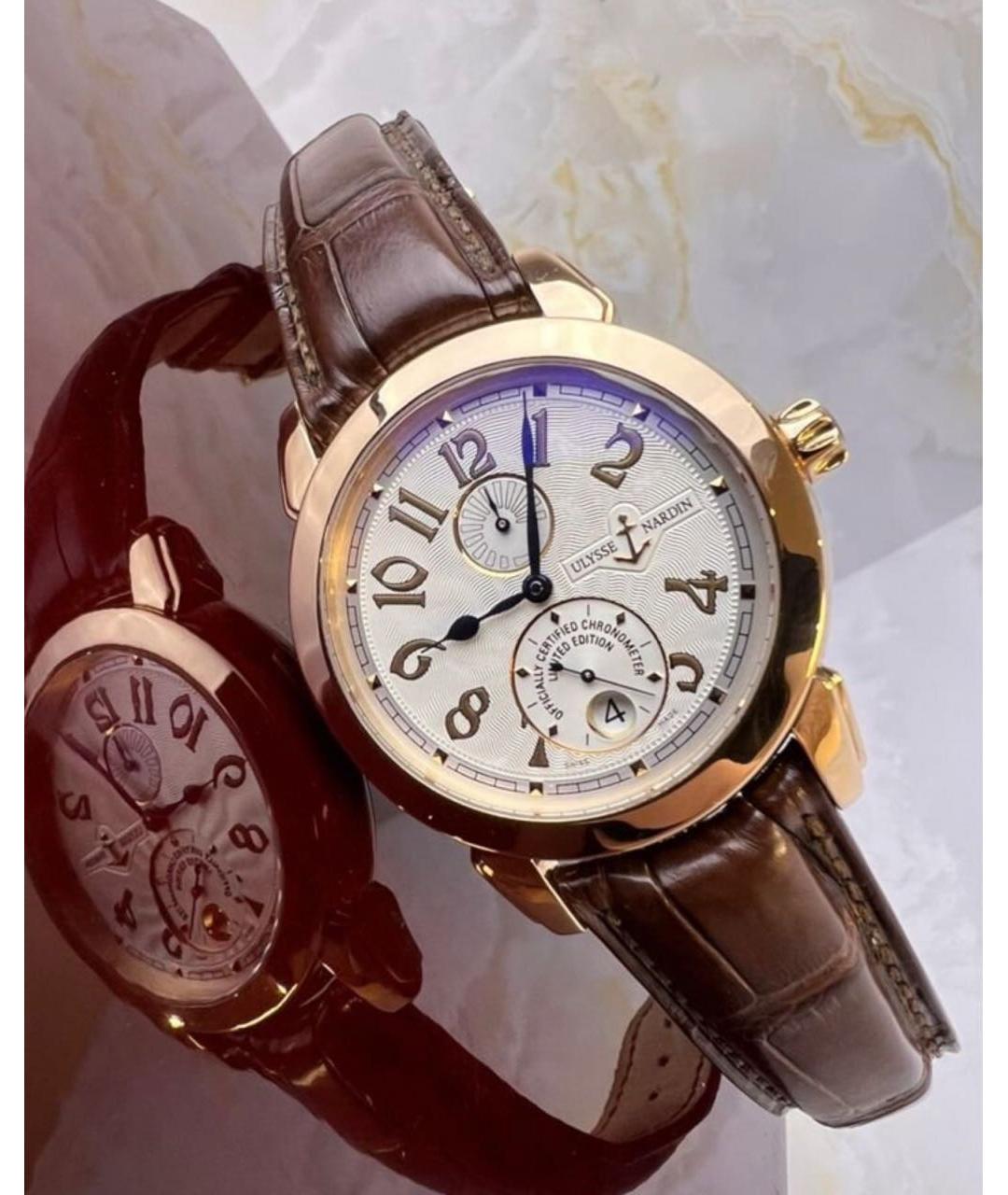 Ulysse Nardin Золотые часы из розового золота, фото 9