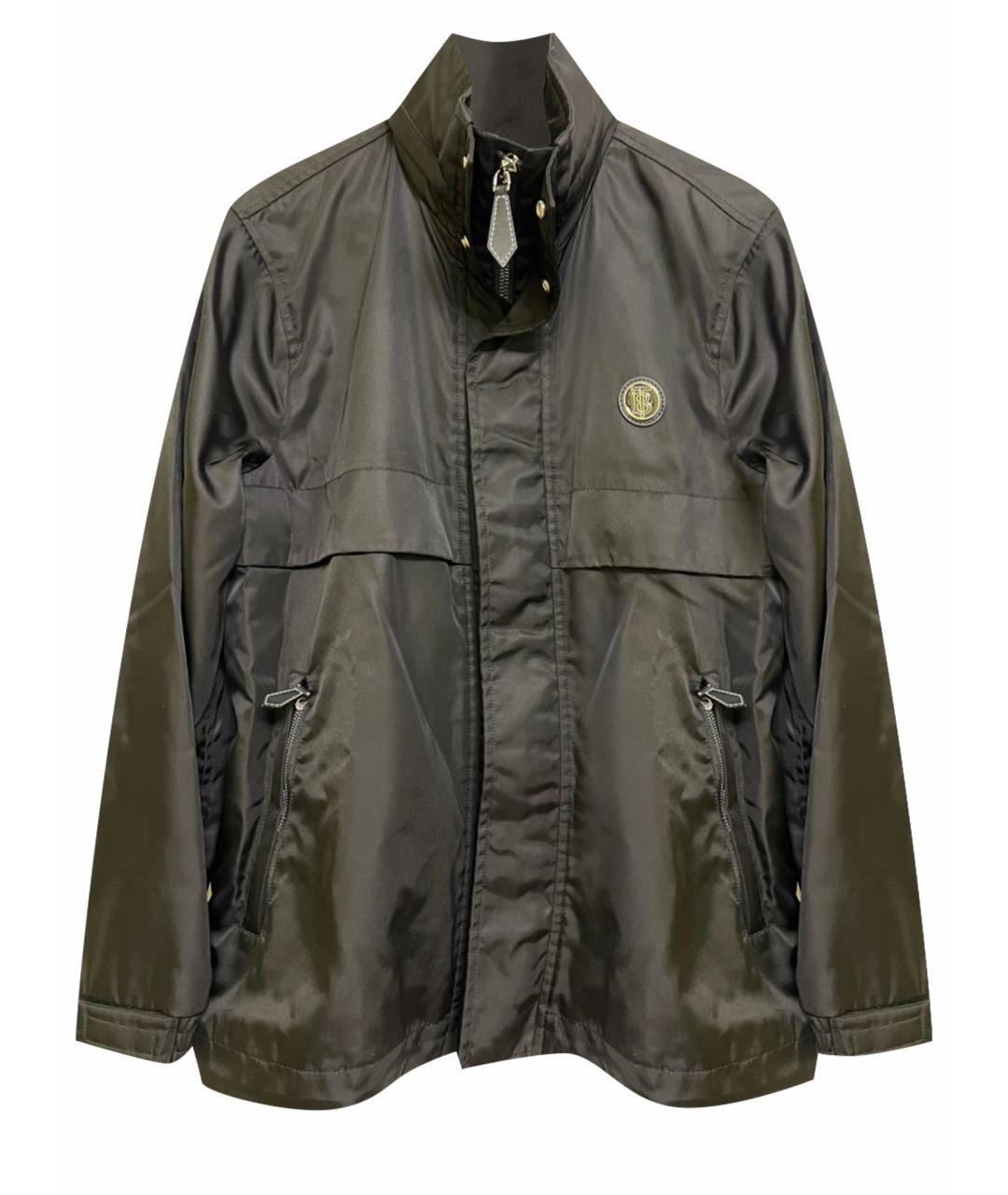BURBERRY Черная полиамидовая куртка, фото 1