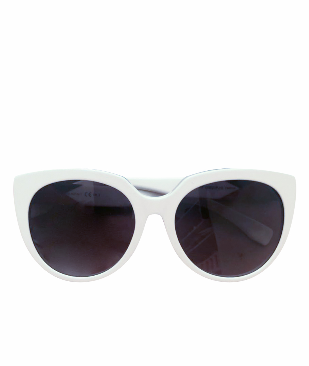FENDI Белые пластиковые солнцезащитные очки, фото 1