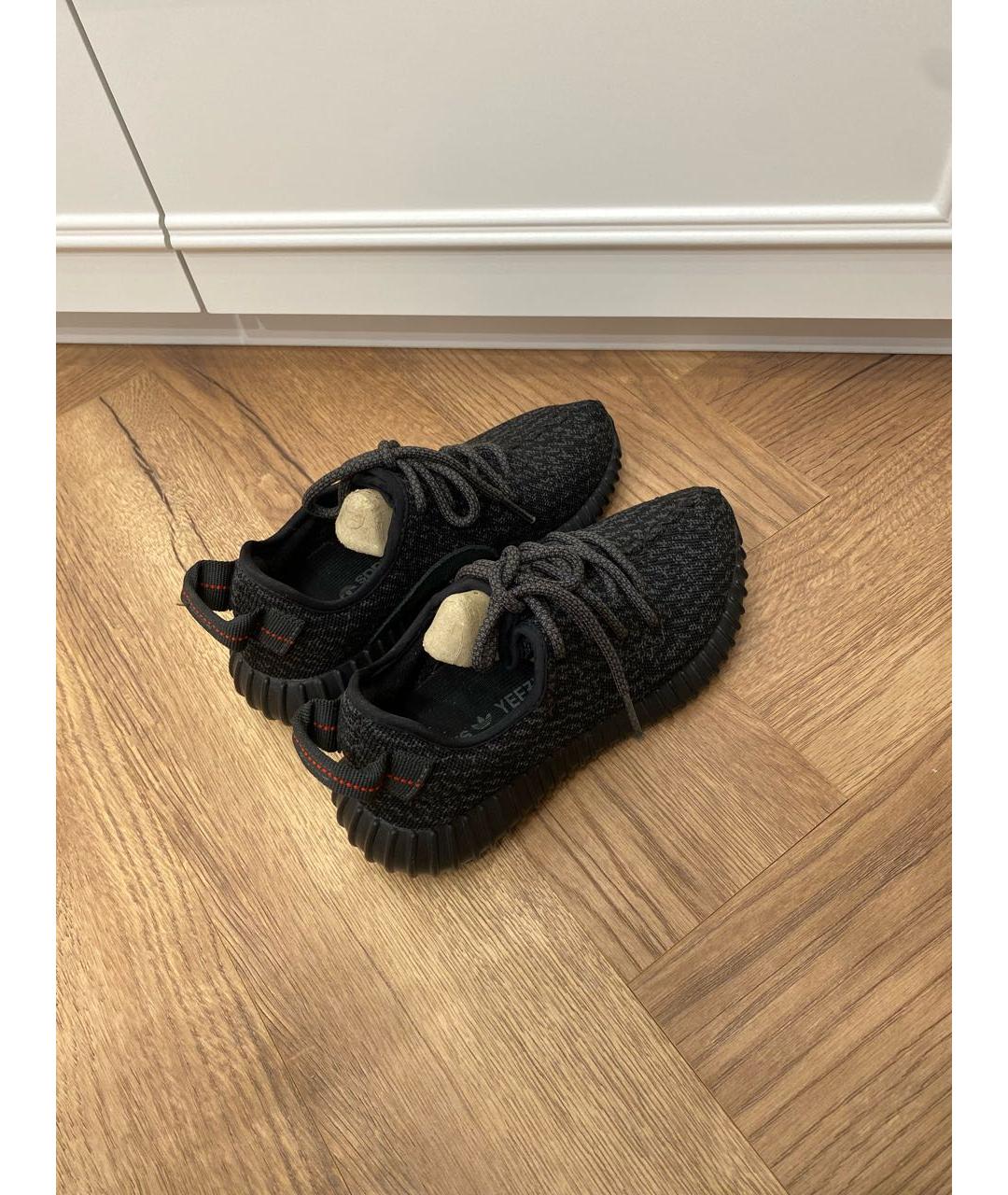 ADIDAS YEEZY Черные текстильные кроссовки, фото 3