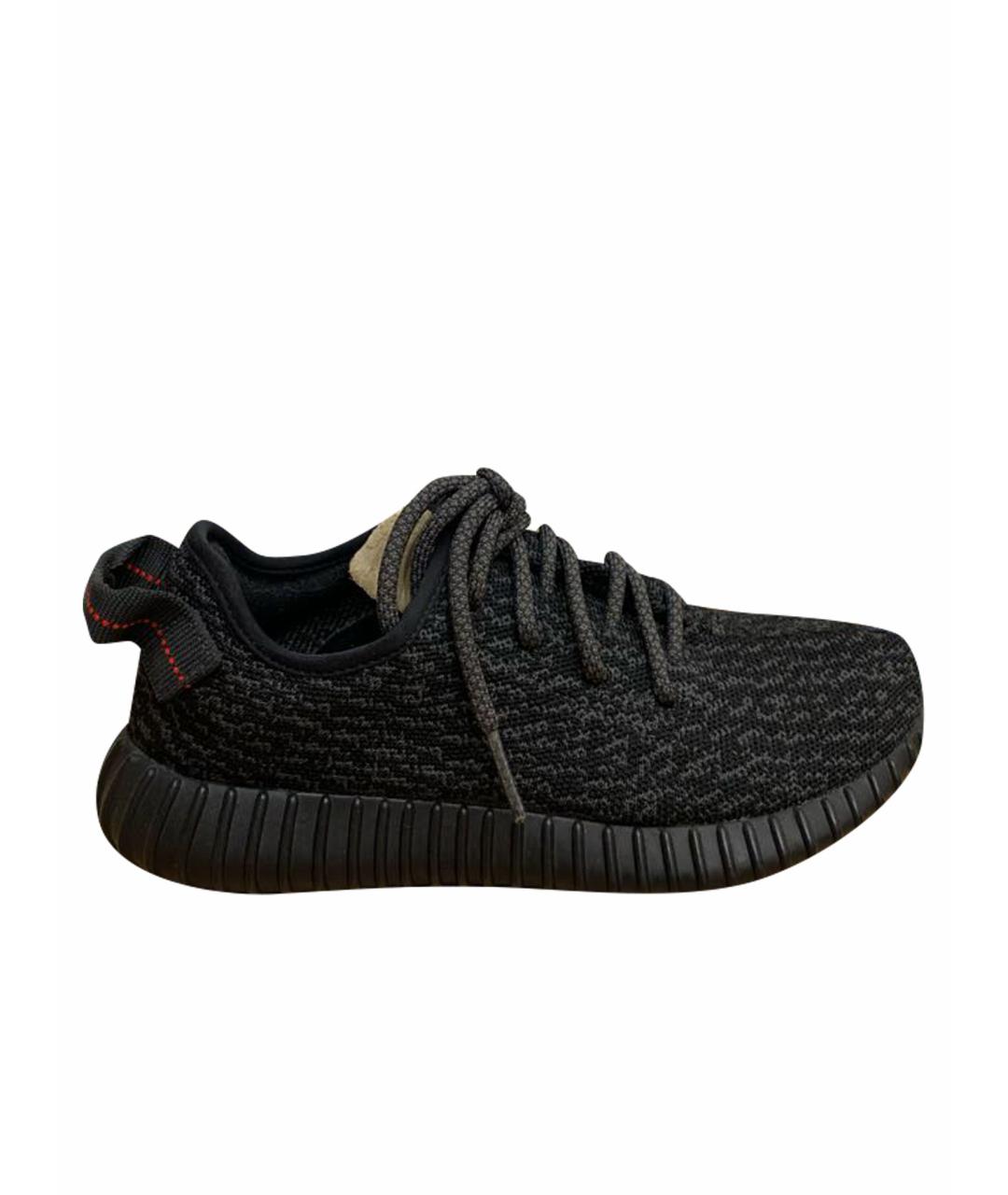 ADIDAS YEEZY Черные текстильные кроссовки, фото 1