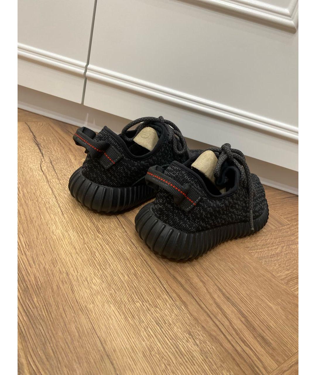 ADIDAS YEEZY Черные текстильные кроссовки, фото 4