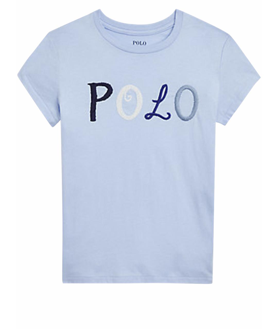 POLO RALPH LAUREN Голубой хлопковый детская футболка / топ, фото 1