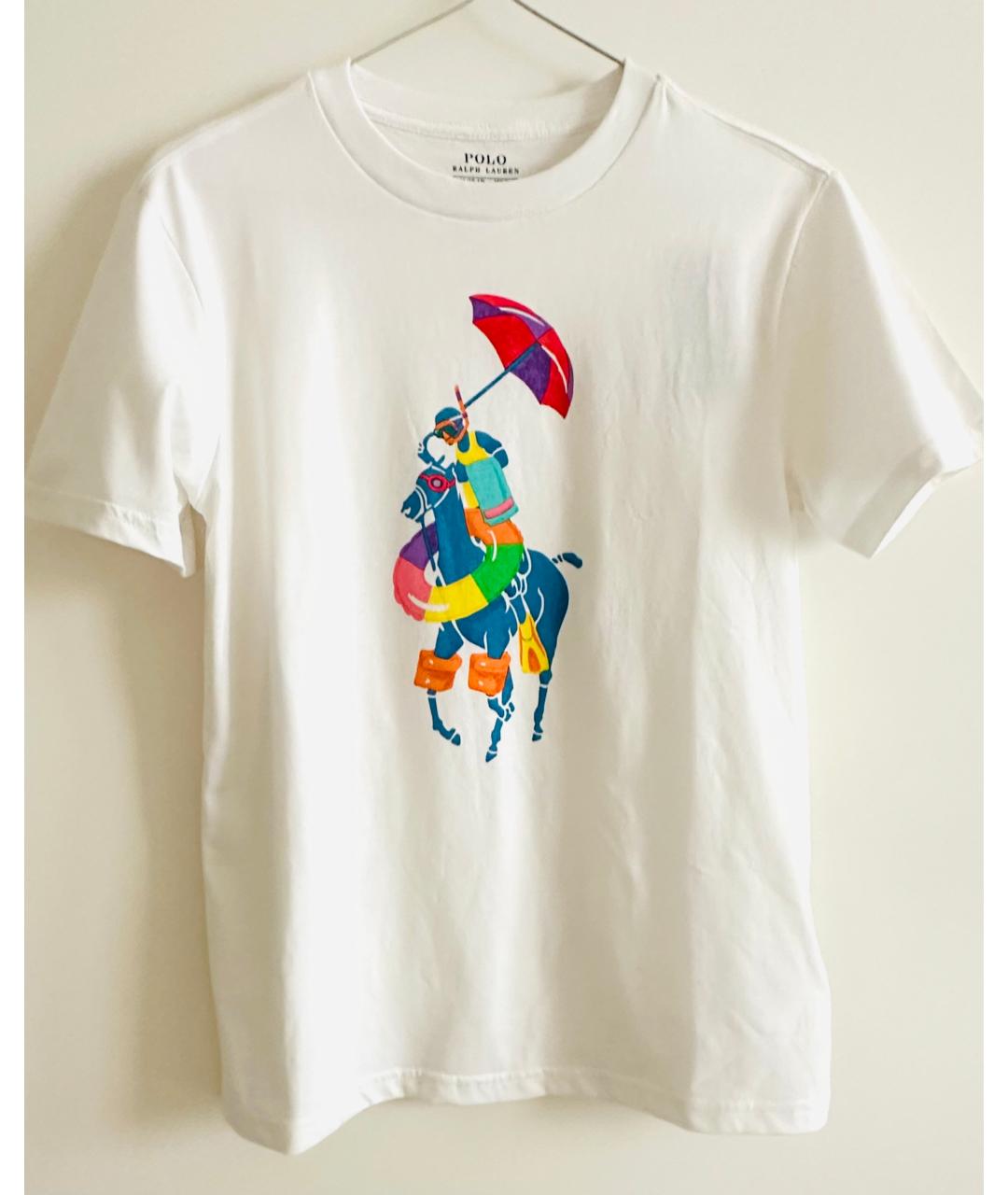 POLO RALPH LAUREN Белая хлопковая детская футболка, фото 9