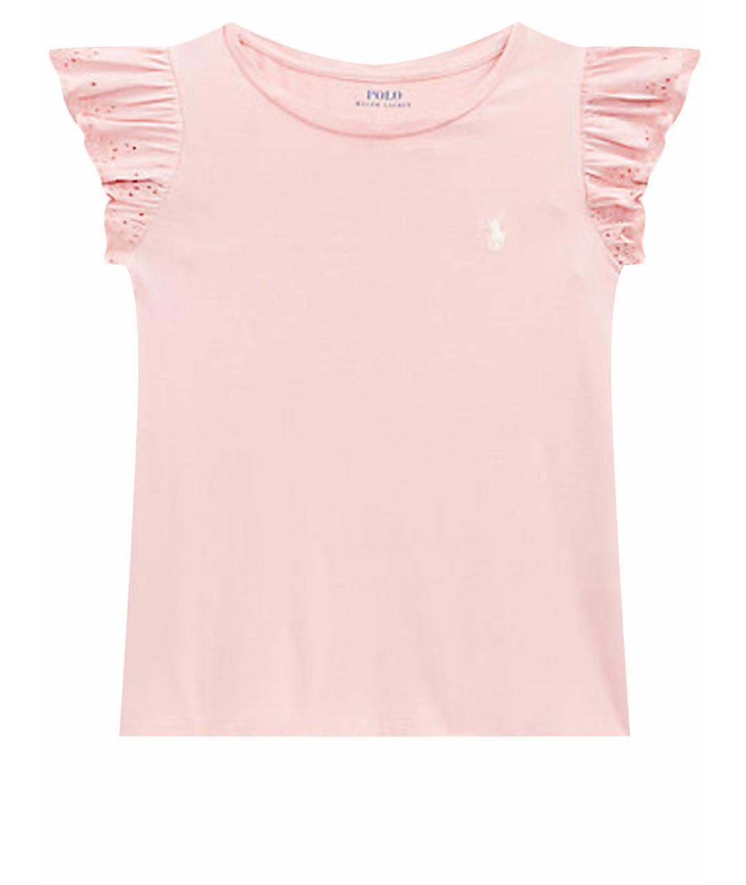 POLO RALPH LAUREN Розовый хлопковый детская футболка / топ, фото 1