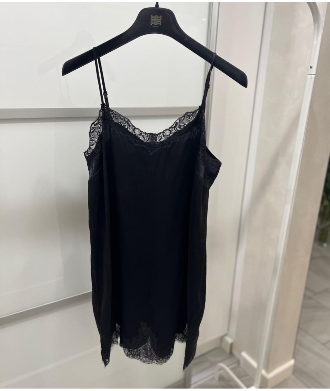 LUISA CERANO Черное шелковое коктейльное платье, фото 6