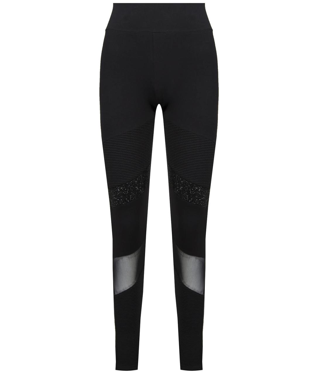 PHILIPP PLEIN Черные леггинсы и велосипедки, фото 1