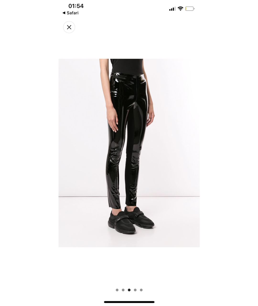 KARL LAGERFELD Черные полиэстеровые брюки узкие, фото 7