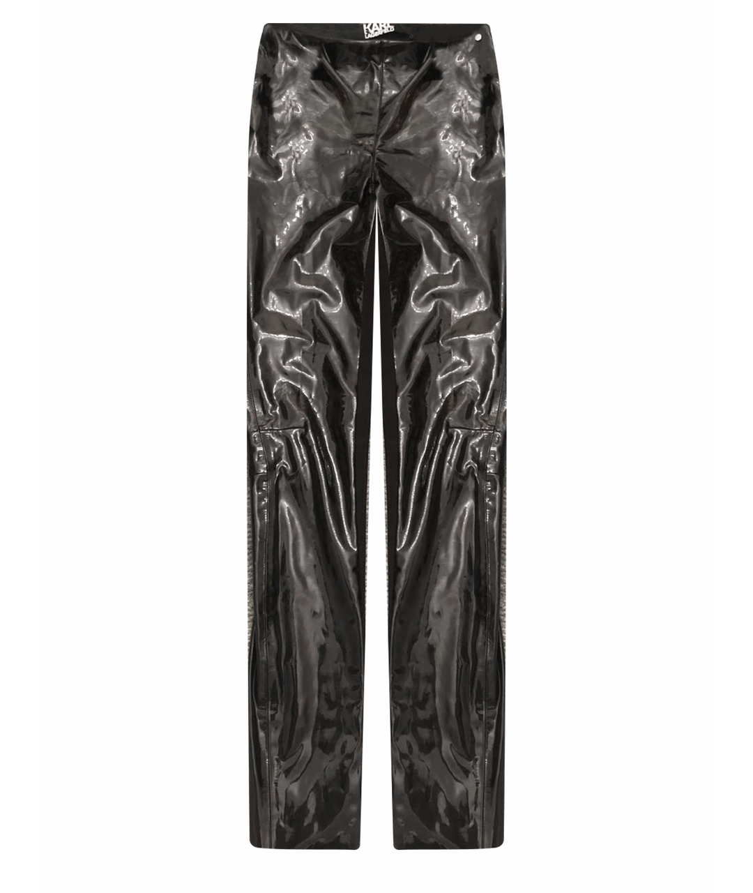 KARL LAGERFELD Черные полиэстеровые брюки узкие, фото 1