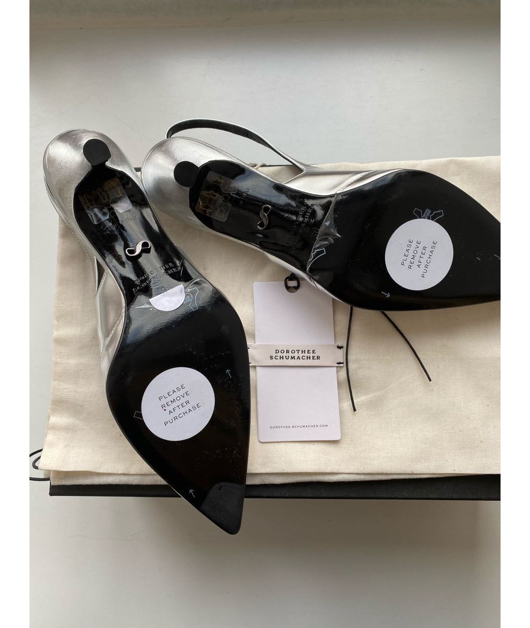 DOROTHEE SCHUMACHER Серебряные кожаные туфли, фото 7