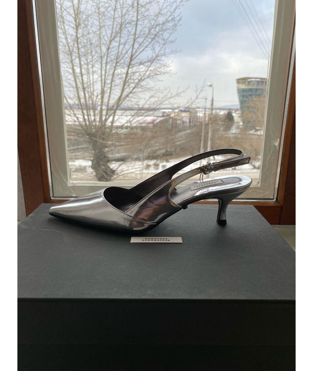 DOROTHEE SCHUMACHER Серебряные кожаные туфли, фото 8