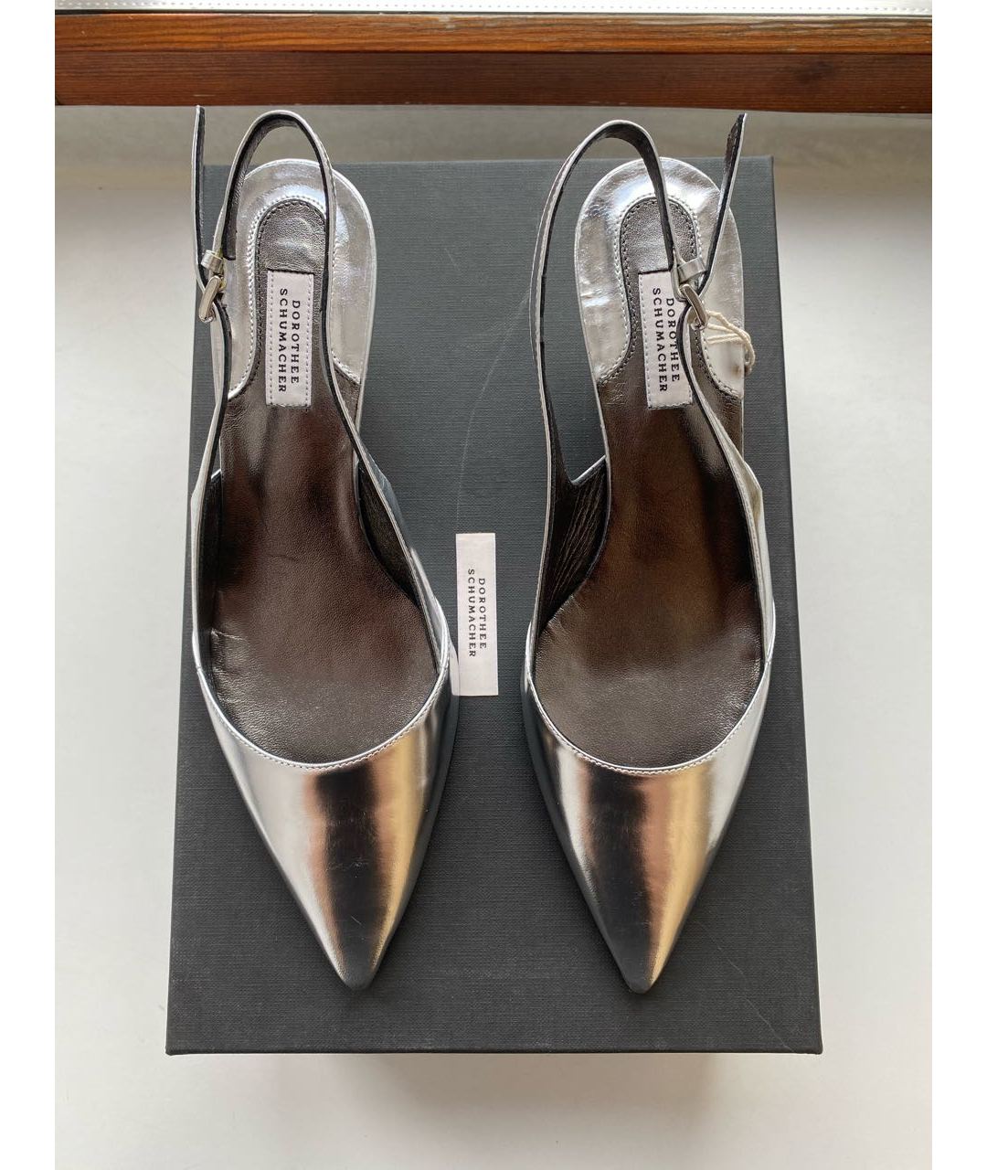 DOROTHEE SCHUMACHER Серебряные кожаные туфли, фото 2