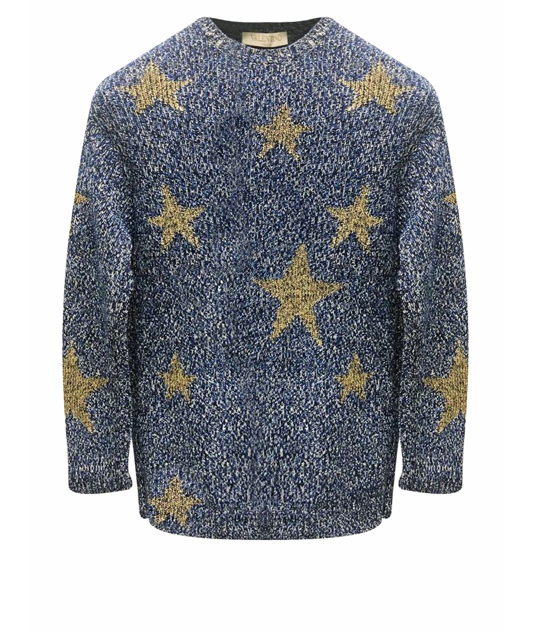 VALENTINO Синий хлопковый джемпер / свитер, фото 1