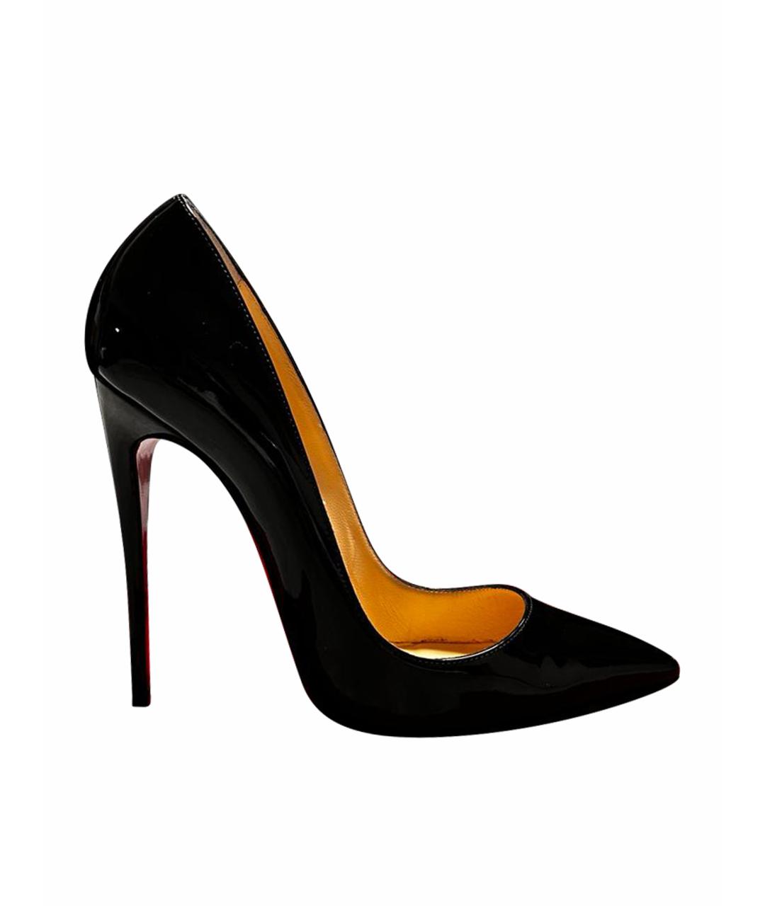 CHRISTIAN LOUBOUTIN Черные туфли из лакированной кожи, фото 1