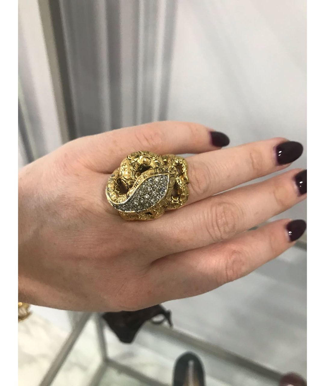 ROBERTO CAVALLI Золотое металлическое кольцо, фото 4