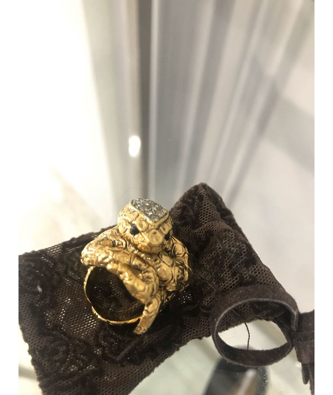 ROBERTO CAVALLI Золотое металлическое кольцо, фото 2