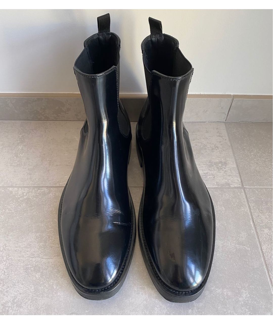 BALENCIAGA Черные кожаные ботинки, фото 2