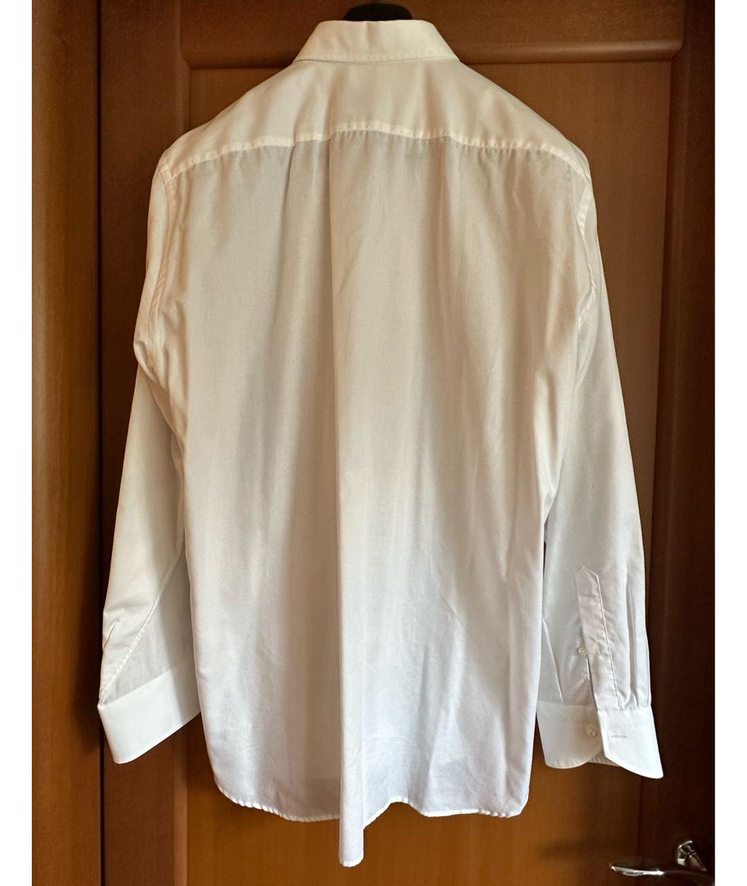 CANALI Белая хлопковая классическая рубашка, фото 2