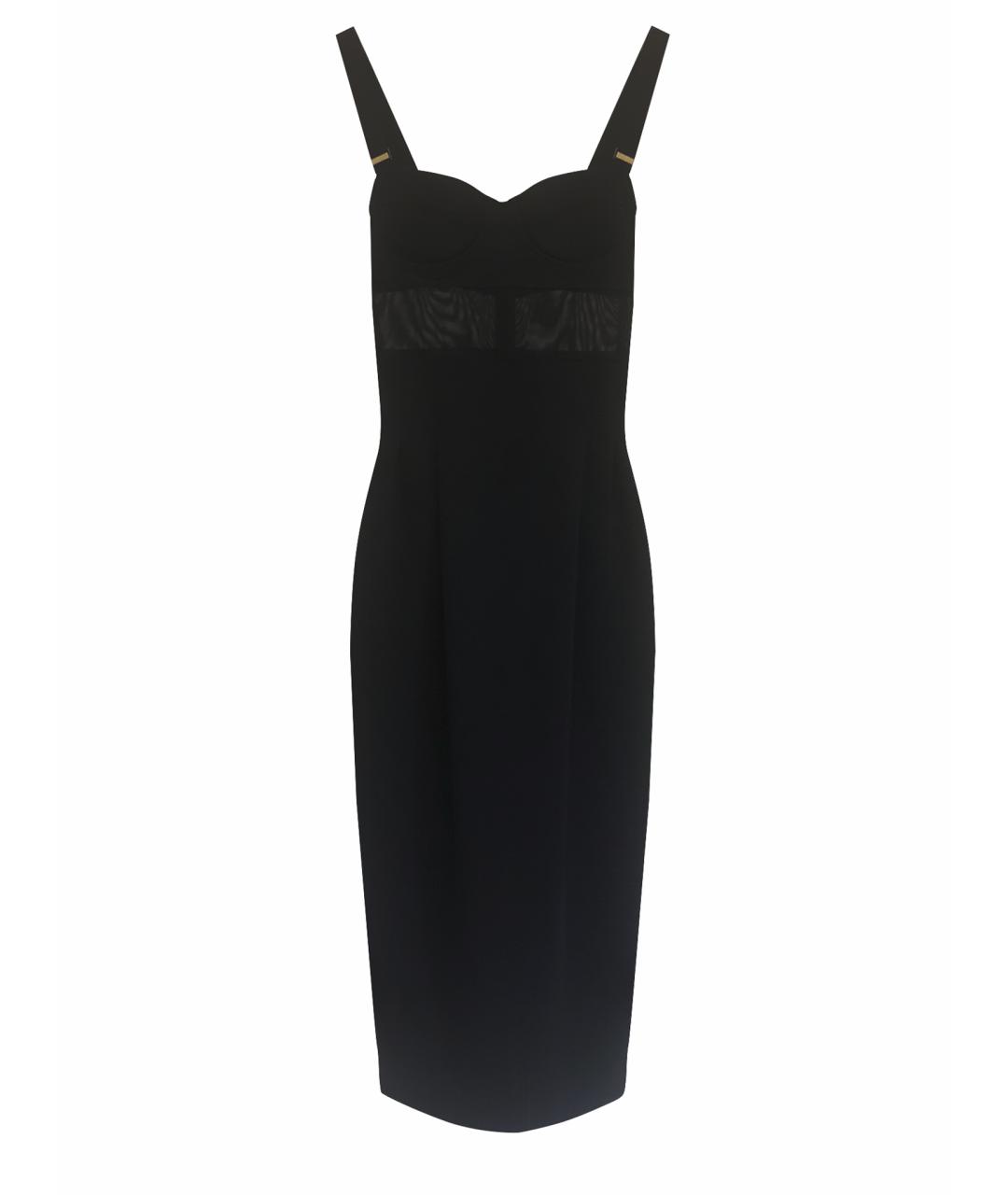 MAX MARA Черное полиамидовое коктейльное платье, фото 1