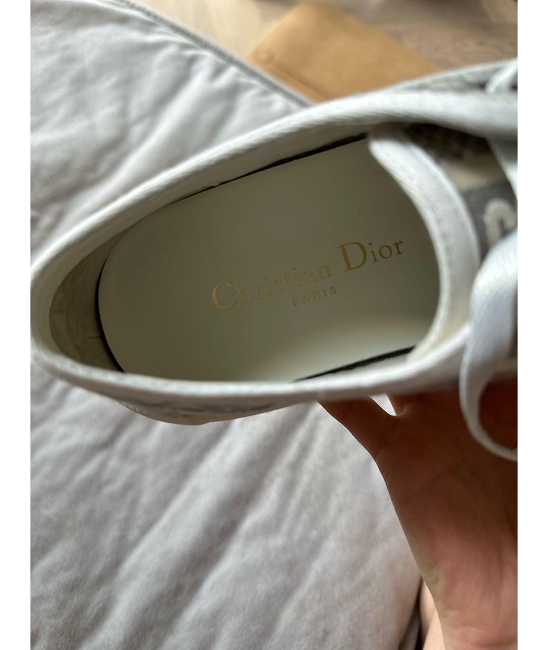 CHRISTIAN DIOR Белые кожаные кеды, фото 5