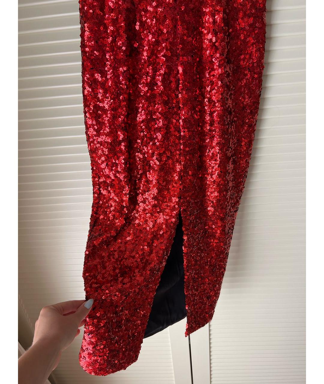 RASARIO Красное полиэстеровое вечернее платье, фото 5