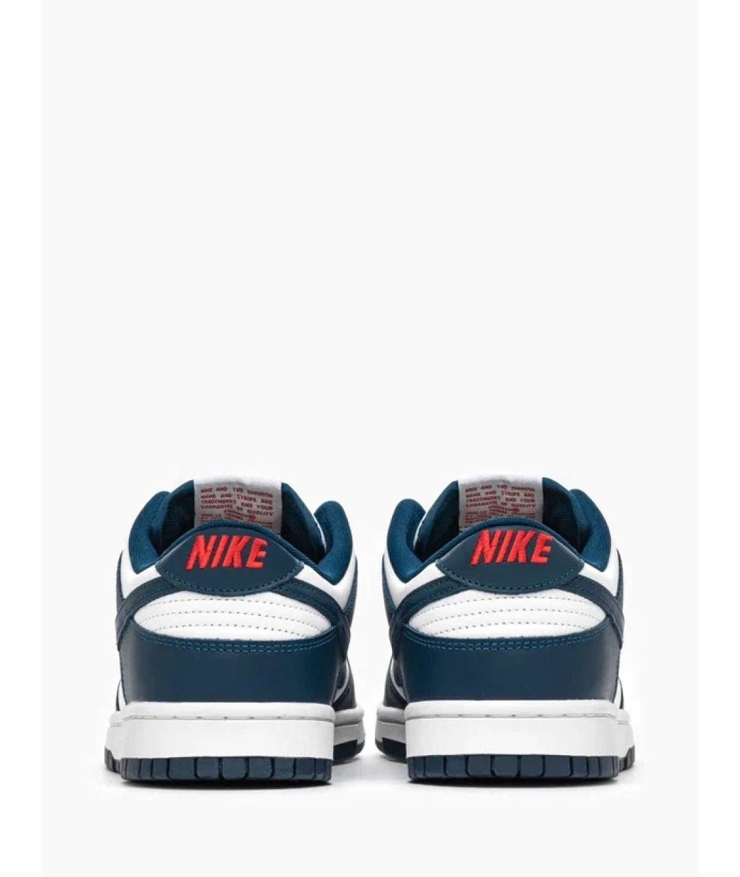 NIKE Синие кожаные кроссовки, фото 5