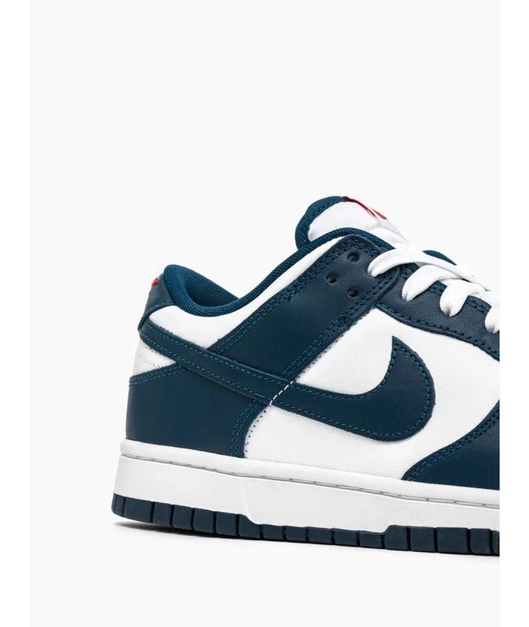 NIKE Синие кожаные кроссовки, фото 4