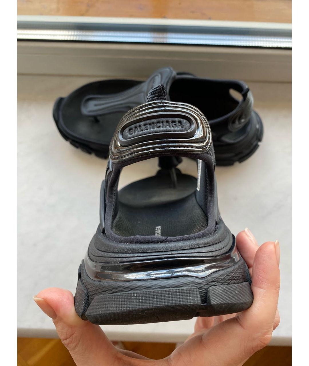 BALENCIAGA Черные сандалии, фото 4