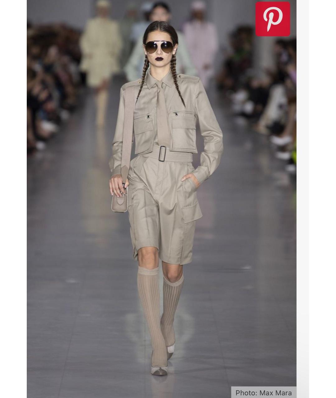 MAX MARA Хаки хлопковый комбинезон, фото 2
