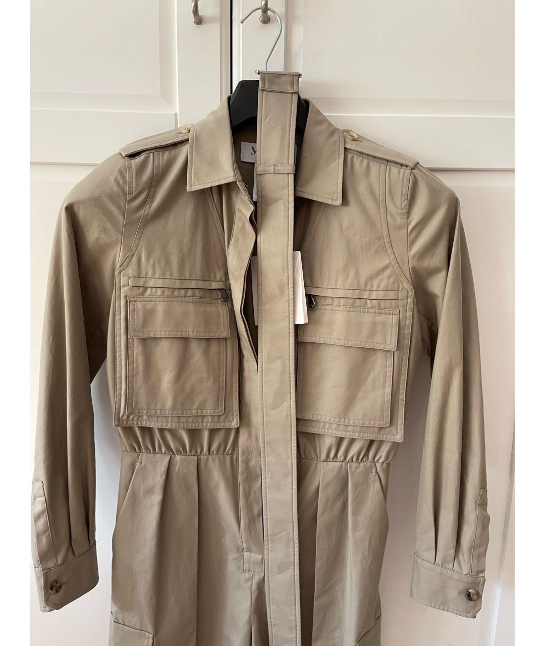 MAX MARA Хаки хлопковый комбинезон, фото 4