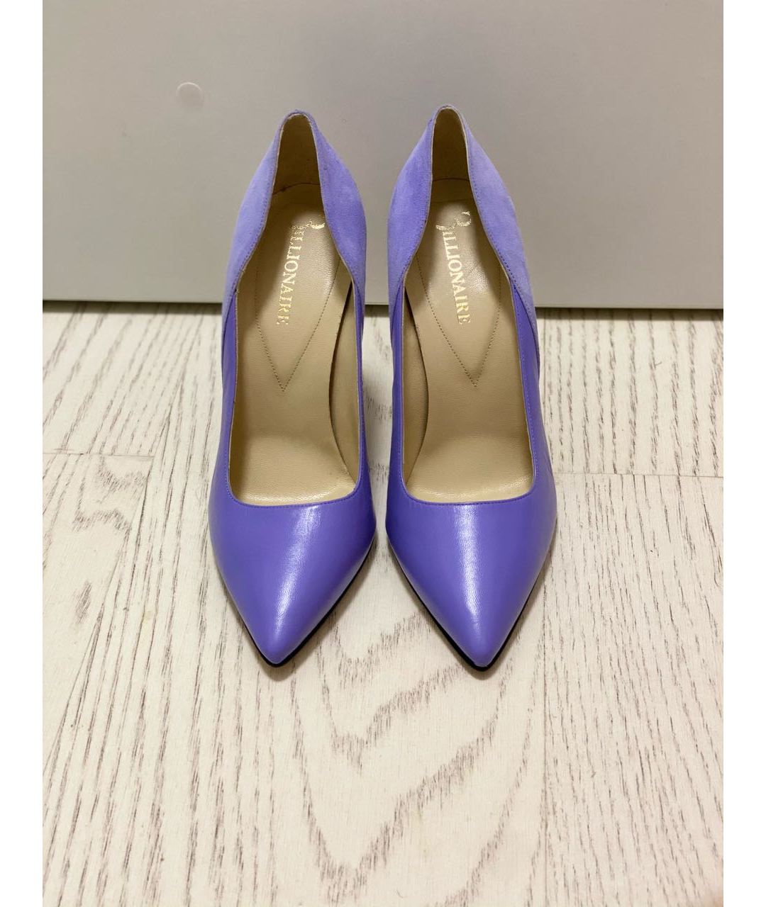 BILLIONAIRE Фиолетовые кожаные туфли, фото 2