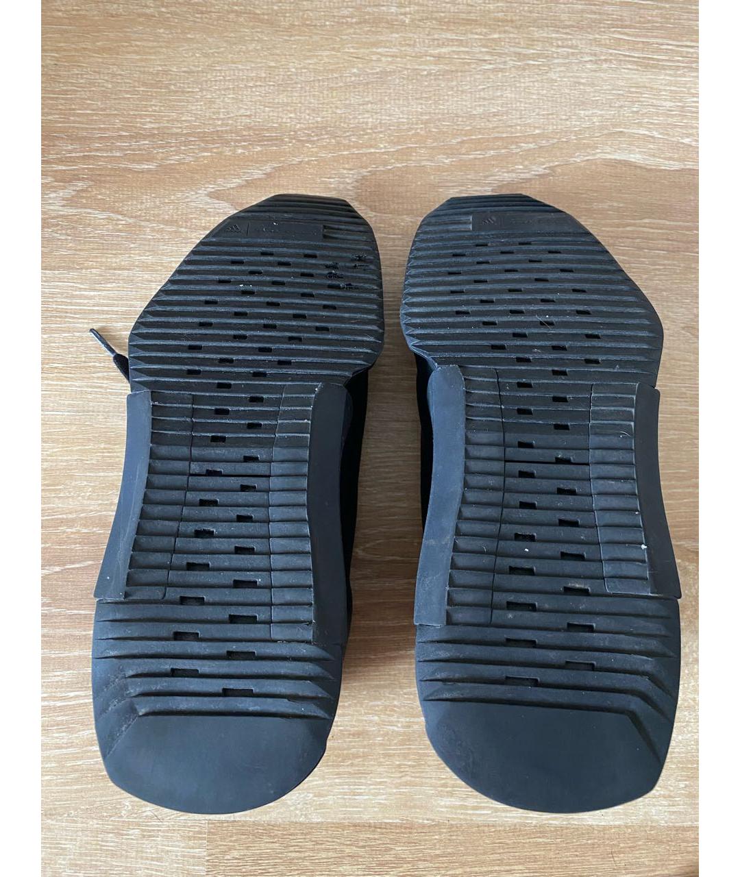 ADIDAS BY RICK OWENS Черные кожаные кроссовки, фото 5