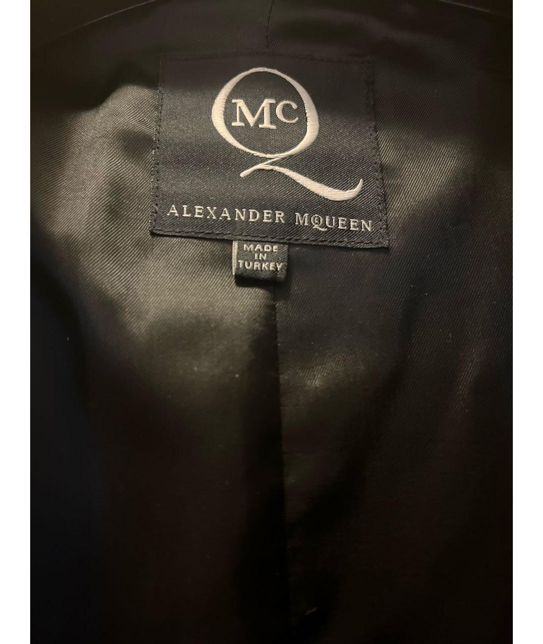 MCQ ALEXANDER MCQUEEN Черная кожаная куртка, фото 2