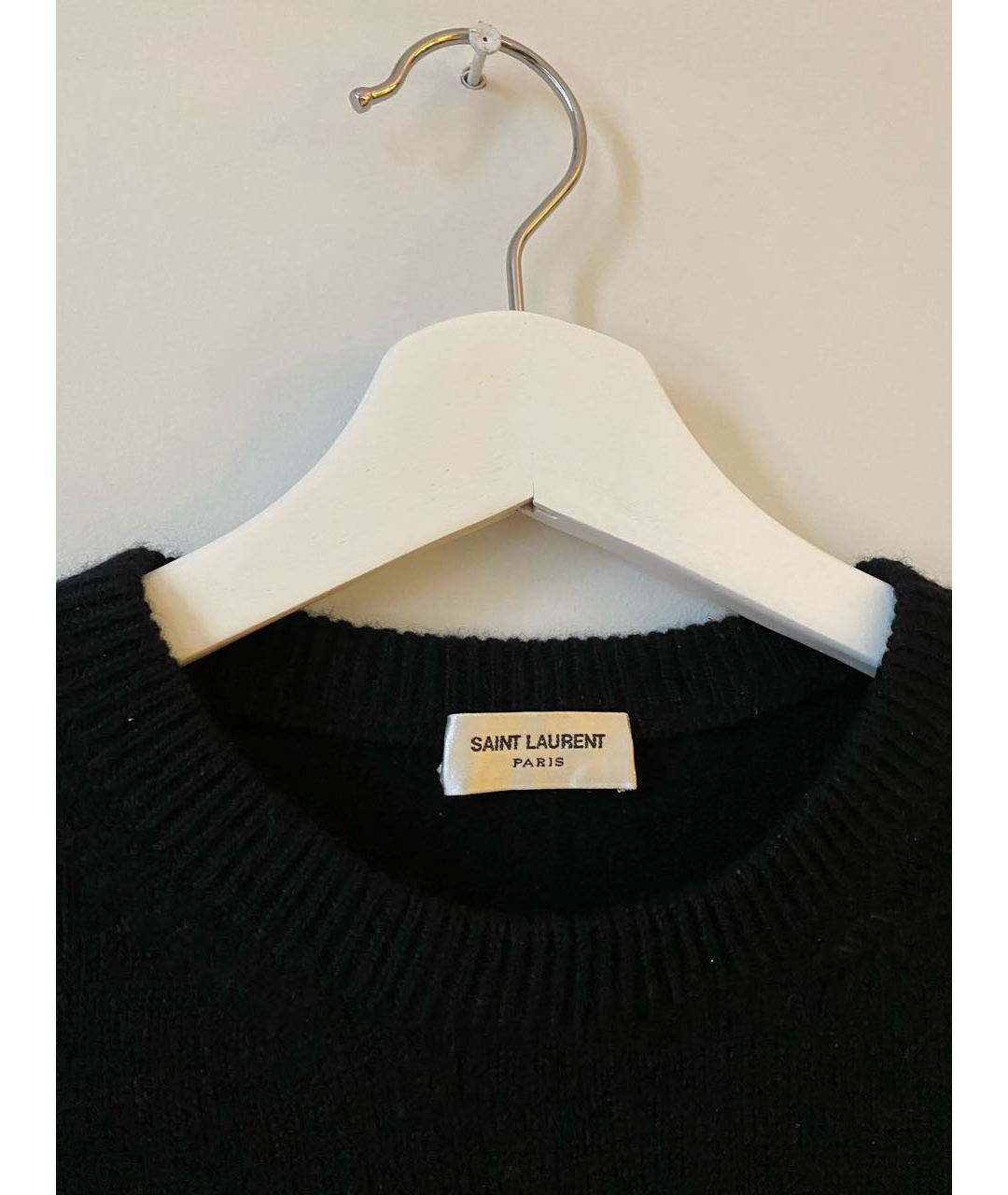 SAINT LAURENT Черный кашемировый джемпер / свитер, фото 3