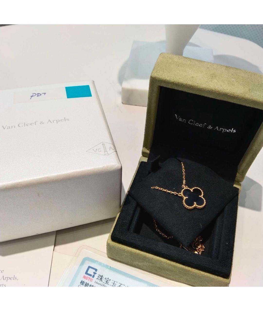 VAN CLEEF & ARPELS Черный кулон из желтого золота, фото 3