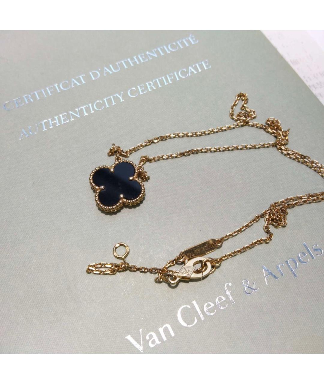 VAN CLEEF & ARPELS Черный кулон из желтого золота, фото 4