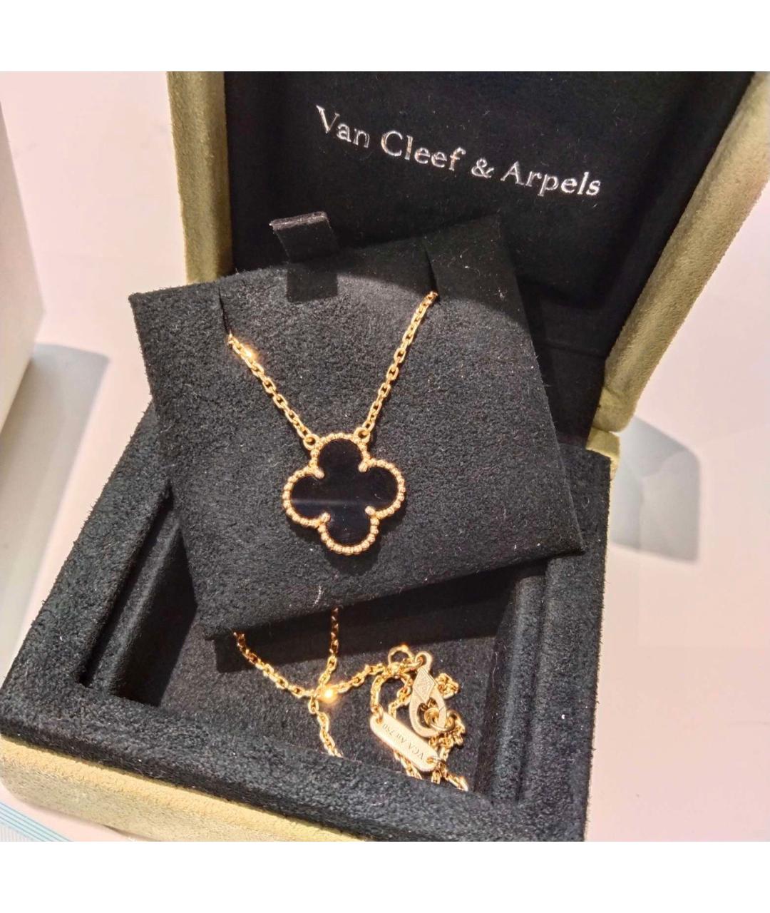 VAN CLEEF & ARPELS Черный кулон из желтого золота, фото 7