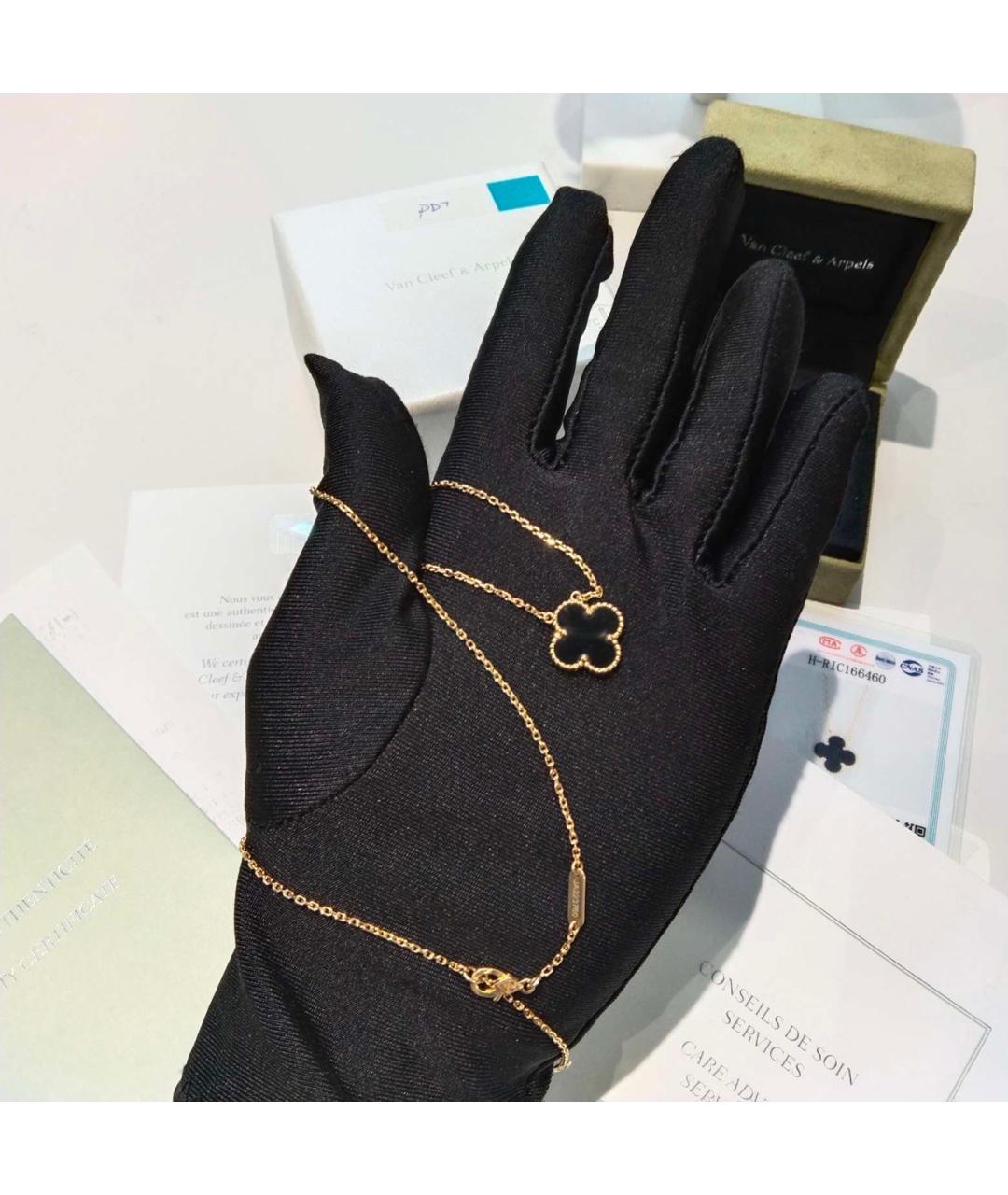 VAN CLEEF & ARPELS Черный кулон из желтого золота, фото 5