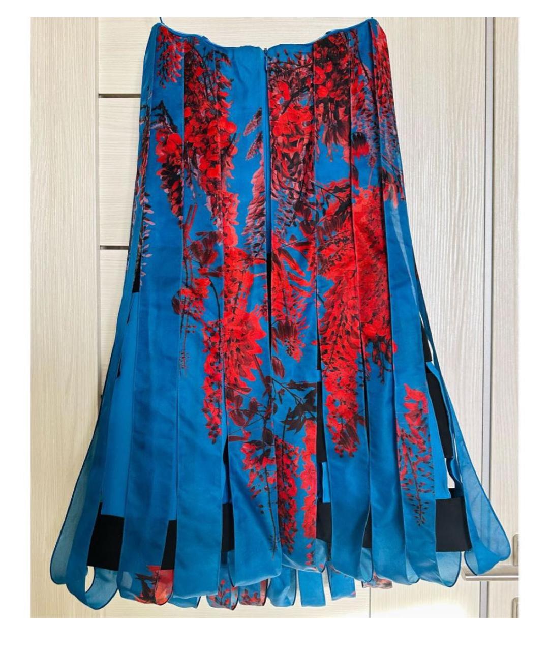 CHRISTIAN DIOR PRE-OWNED Голубое коктейльное платье, фото 4