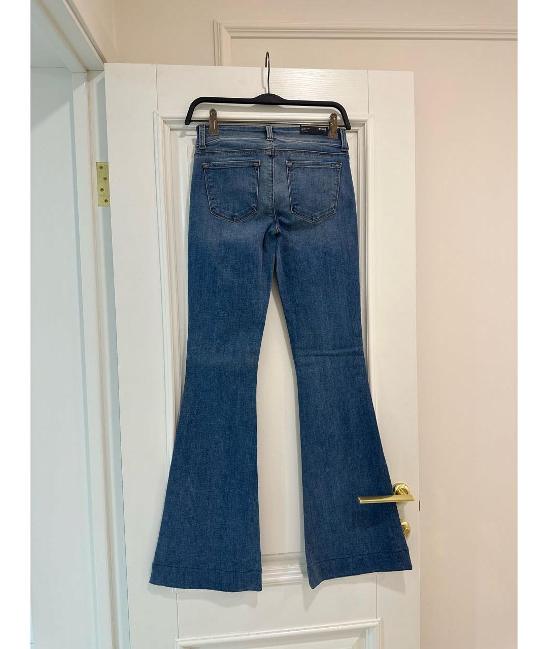JBRAND Голубые хлопко-эластановые джинсы клеш, фото 2