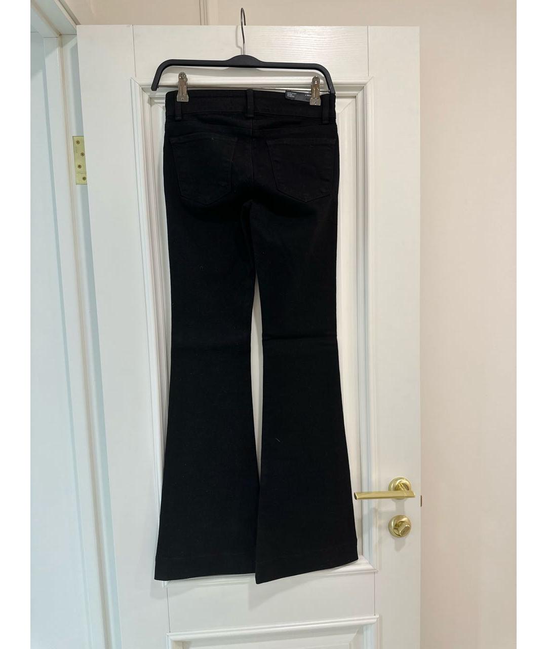 JBRAND Черные хлопко-эластановые джинсы клеш, фото 2