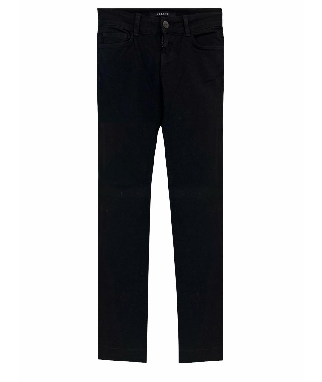 JBRAND Черные хлопко-эластановые джинсы клеш, фото 1
