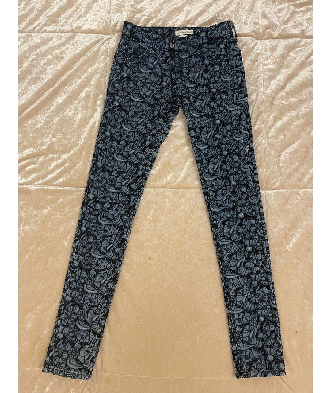 ISABEL MARANT ETOILE Синие хлопко-эластановые джинсы слим, фото 9
