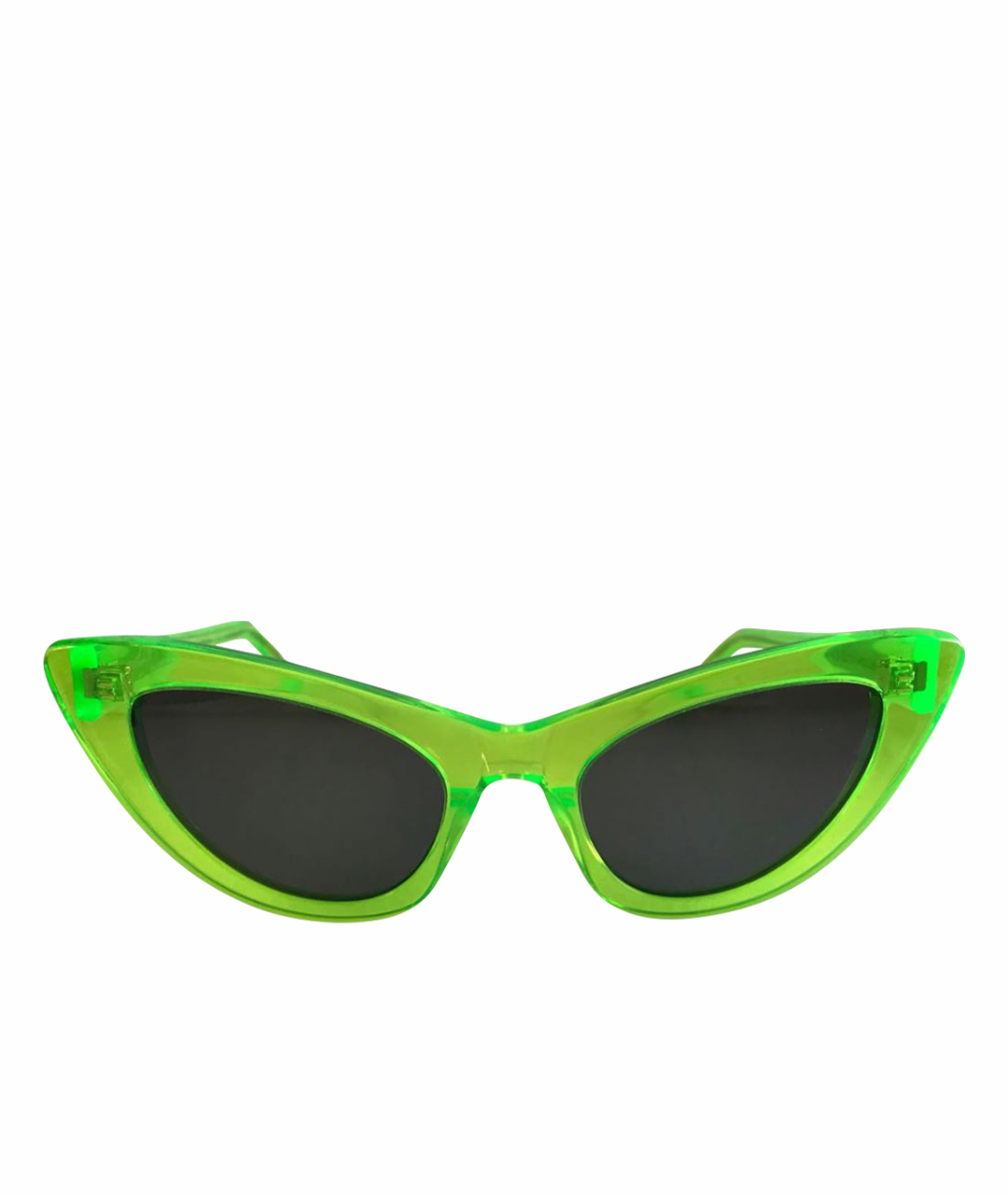 SAINT LAURENT Зеленые пластиковые солнцезащитные очки, фото 1