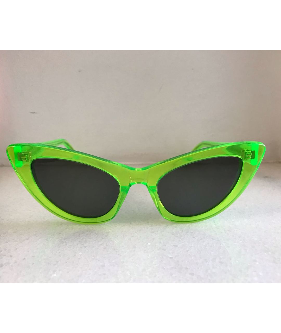 SAINT LAURENT Зеленые пластиковые солнцезащитные очки, фото 7