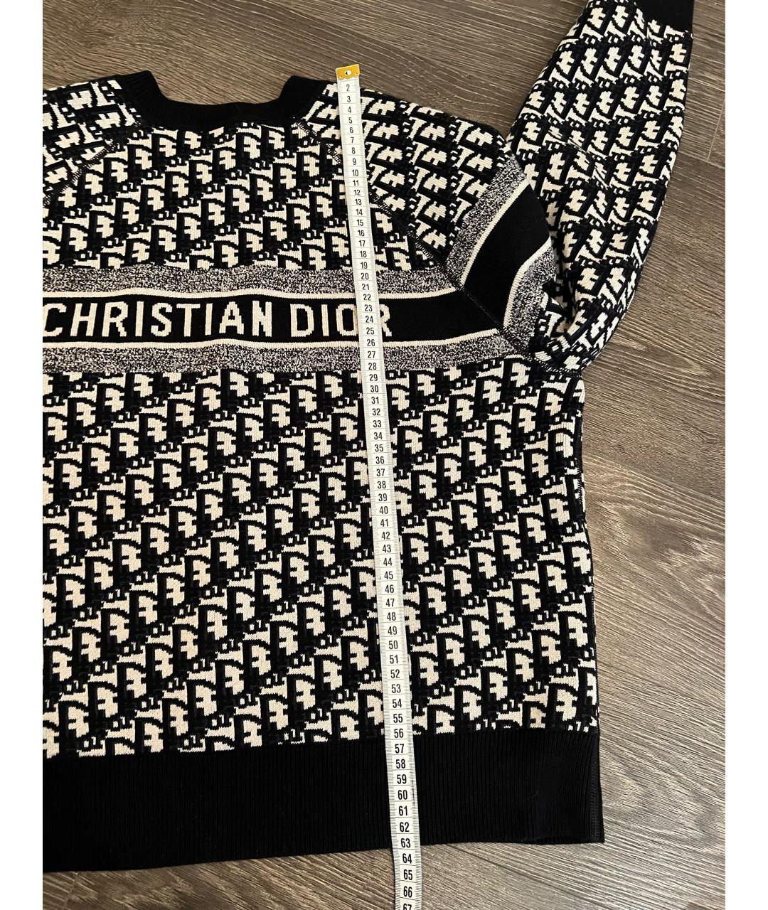 CHRISTIAN DIOR Темно-синий кашемировый джемпер / свитер, фото 5