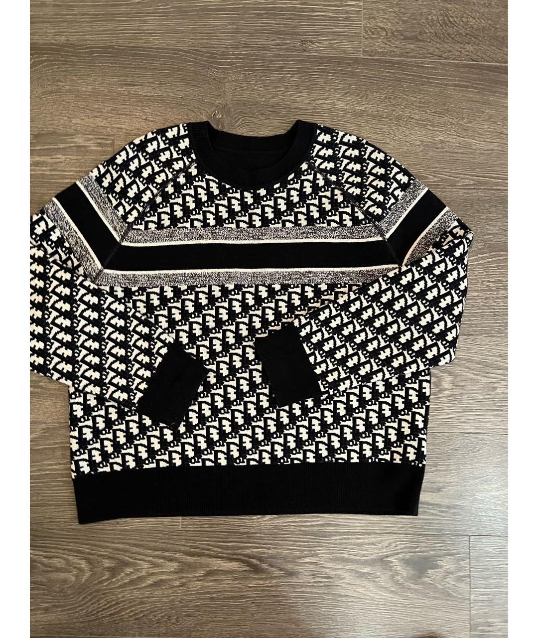 CHRISTIAN DIOR Темно-синий кашемировый джемпер / свитер, фото 3