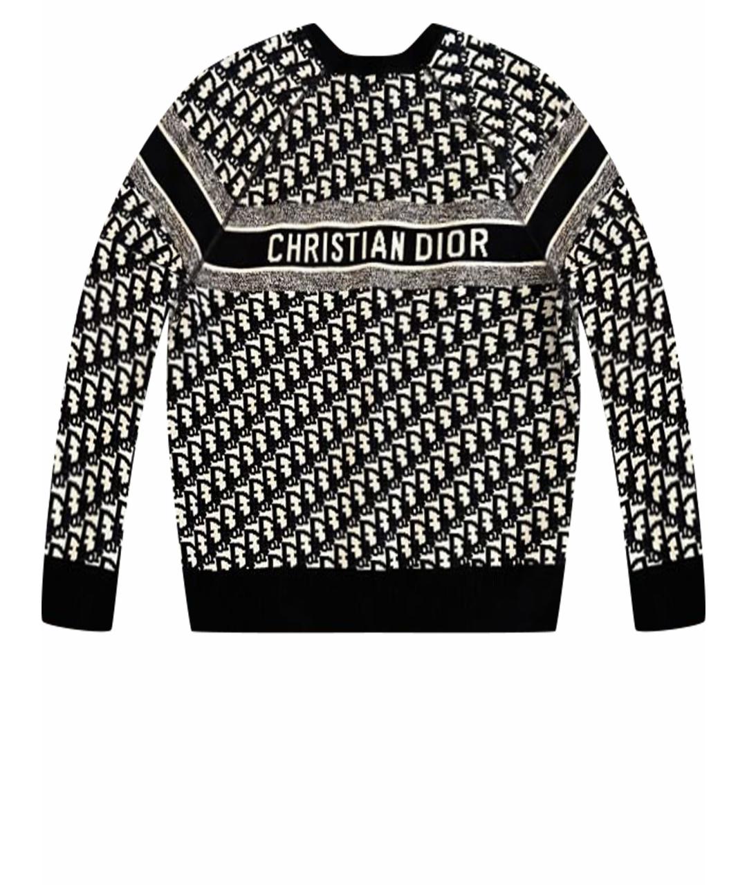 CHRISTIAN DIOR Темно-синий кашемировый джемпер / свитер, фото 1